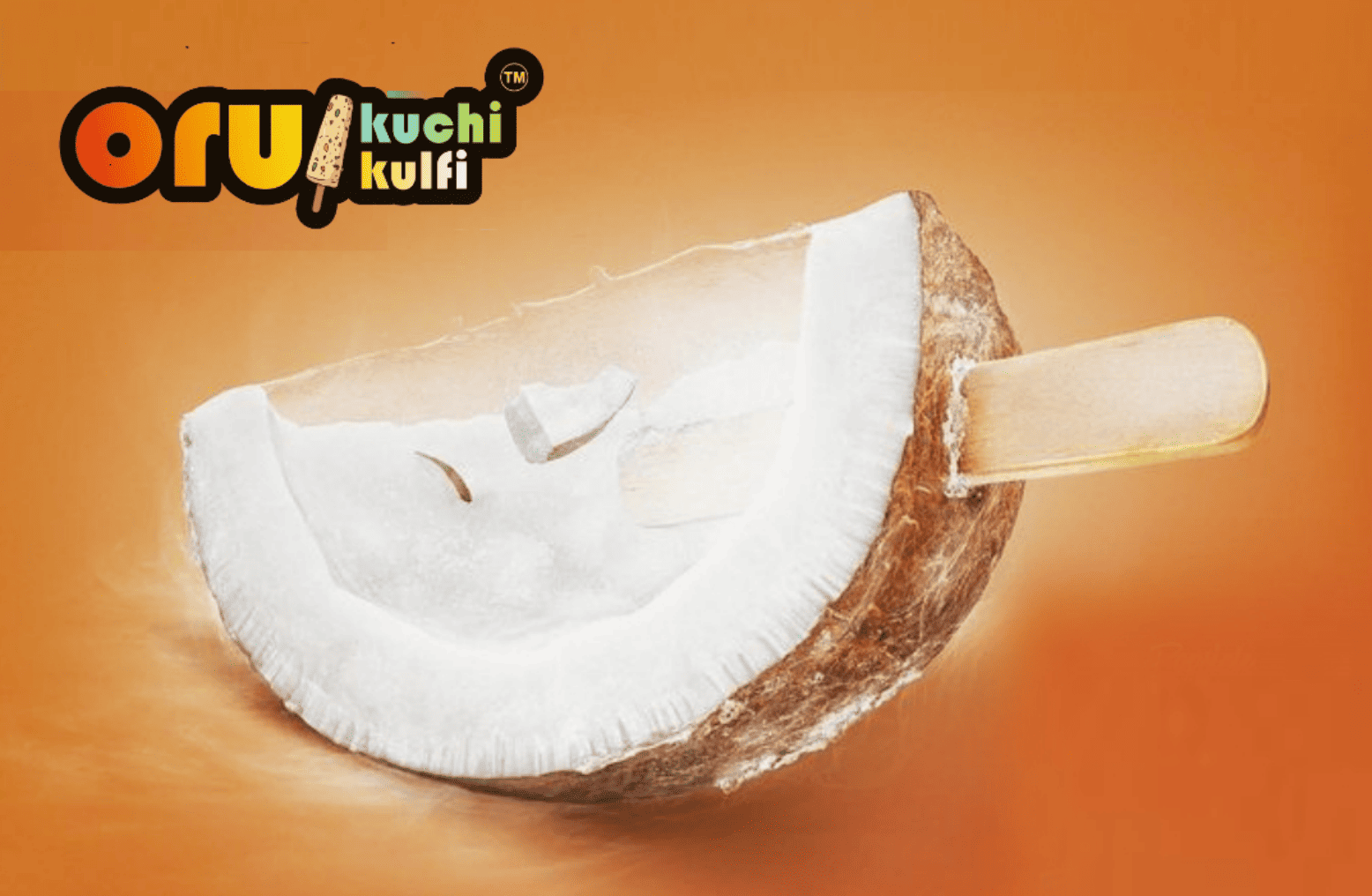 Tender coconut kulfi with authentic coconut pulp